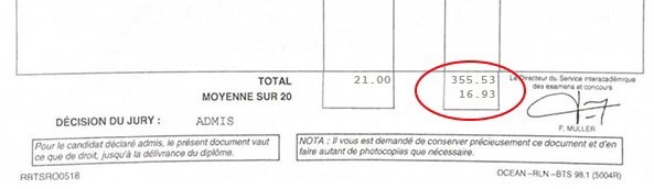 Bulletin relevé de notes de Théo pour son BTS GTLA Bulletin relevé de notes de Théo pour son BTS GTLA
